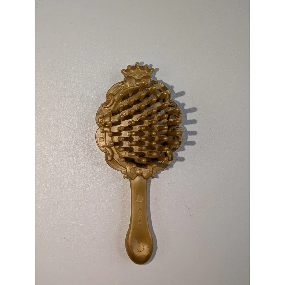 Disney Parks Princess Hair Brush  Doll Lot of 2 – Green & Gold